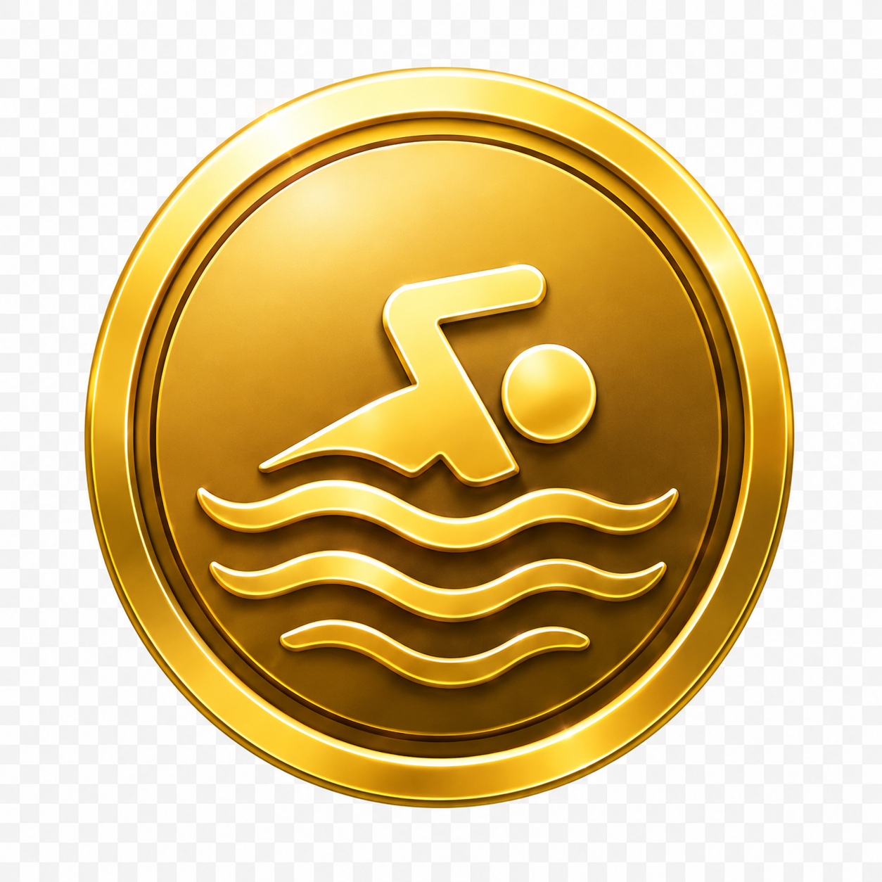 Schwimmabzeichen Gold
